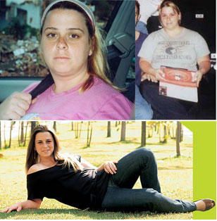 Larissa, 45 kilos mais leve